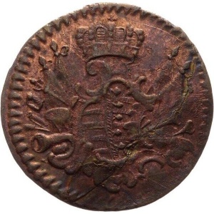 Аверс монеты Саксен-Гильдбурггаузен, 1 пфенниг, 1759