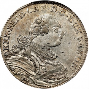 Аверс монеты Саксен-Гильдбурггаузен, ⅔ талера, 1758