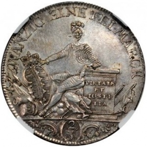 Реверс монеты Саксен-Гильдбурггаузен, ⅔ талера, 1760