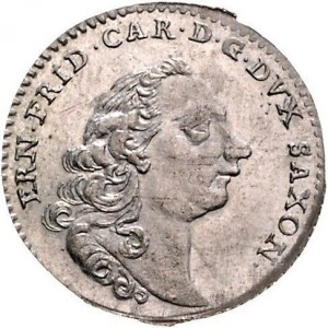 Аверс монеты Саксен-Гильдбурггаузен, 1 грош, 1763, Рождение Принца Фридриха