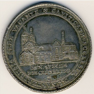 Аверс монеты Мюнстерское княжество-епископство, 1 талер, 1761
