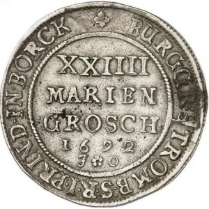 Реверс монеты Мюнстерское княжество-епископство, 24 мариенгроша, 1692