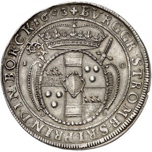 Реверс монеты Мюнстерское княжество-епископство, 1 талер, 1693