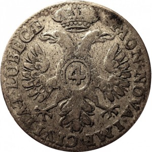 Аверс монеты Любек, 4 шиллинга, 1732-1752