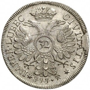 Аверс монеты Любек, 32 шиллинга, 1728