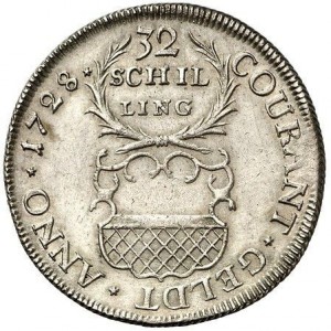 Реверс монеты Любек, 32 шиллинга, 1728