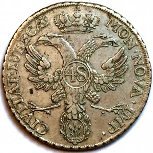 Аверс монеты Любек, 48 шиллингов, 1752