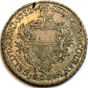 Реверс монеты Любек, 48 шиллингов, 1752
