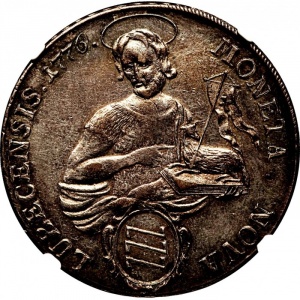 Реверс монеты Любек, 1 талер, 1776