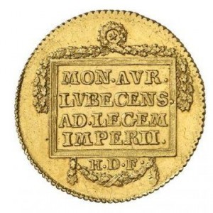 Реверс монеты Любек, 1 дукат, 1792, FRANCISCVS II