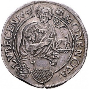 Аверс монеты Любек, 1 талер, 1641-1650