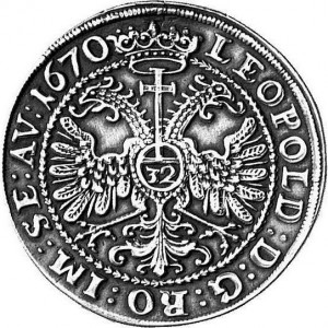 Реверс монеты Любек, 1 талер, 1670