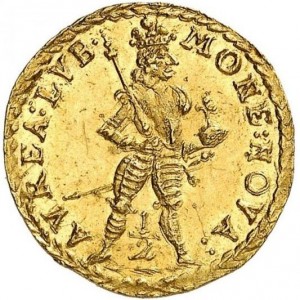 Аверс монеты Любек, ½ дуката, 1679-1716