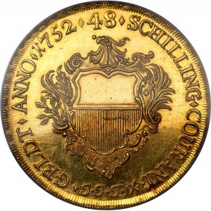 Реверс монеты Любек, 48 шиллингов, 1752