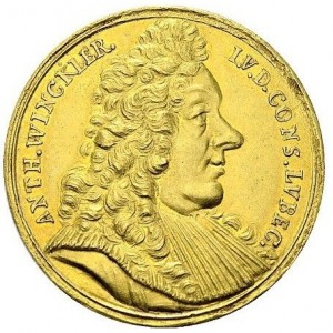 Аверс монеты Любек, 5 дукатов, 1694