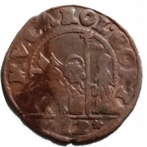 Аверс монеты Венецианская республика, 12 багаттино, 1655