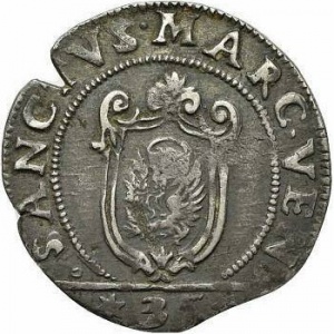 Реверс монеты Венецианская республика, ¼ скудо, 1631-1642