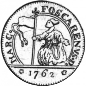 Аверс монеты Венецианская республика, 10 сольдо, 1762