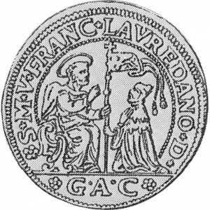 Аверс монеты Венецианская республика, ½ дуката, 1752