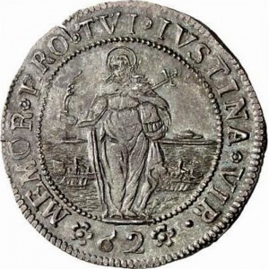 Реверс монеты Венецианская республика, ½ дукатона, 1779