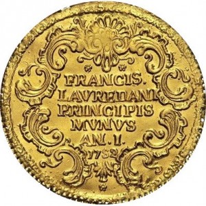 Реверс монеты Венецианская республика, 1 озелла, 1752