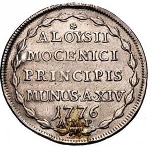 Реверс монеты Венецианская республика, 1 озелла, 1776