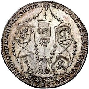 Реверс монеты Венецианская республика, 1 озелла, 1784