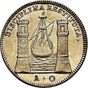 Аверс монеты Венецианская республика, 1 озелла, 1785