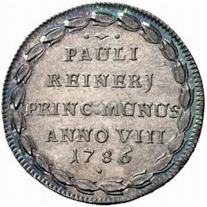 Реверс монеты Венецианская республика, 1 озелла, 1786