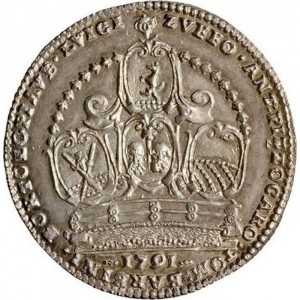 Реверс монеты Венецианская республика, 1 озелла, 1791