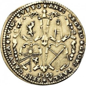 Реверс монеты Венецианская республика, 1 озелла, 1792