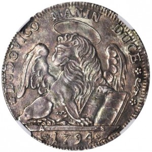 Реверс монеты Венецианская республика, 1 талер, 1789-1797