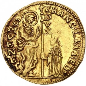Аверс монеты Венецианская республика, 1 цехин, 1752