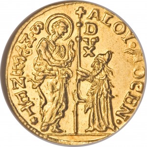 Аверс монеты Венецианская республика, 1 цехин, 1764