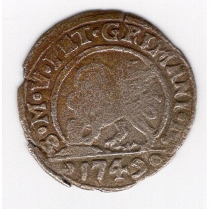 Реверс монеты Венецианская республика, 5 сольдо, 1741-1749