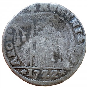 Реверс монеты Венецианская республика, 15 сольдо, 1722, Иоанн Корнелио