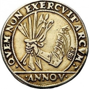 Реверс монеты Венецианская республика, 1 озелла, 1692