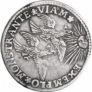Реверс монеты Венецианская республика, 1 озелла, 1695