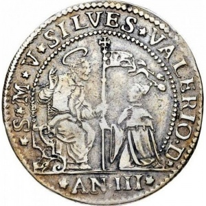Аверс монеты Венецианская республика, 1 озелла, 1696
