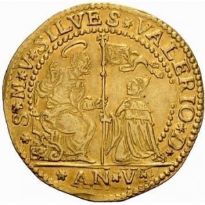 Аверс монеты Венецианская республика, 1 озелла, 1698