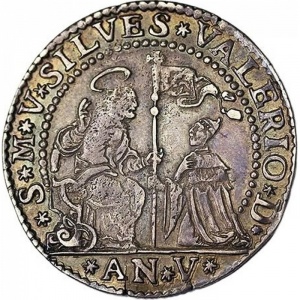 Аверс монеты Венецианская республика, 1 озелла, 1698