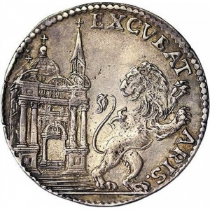 Реверс монеты Венецианская республика, 1 озелла, 1698