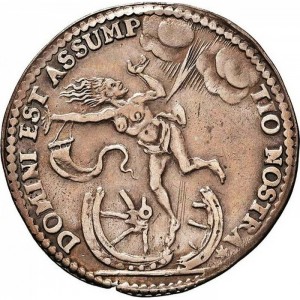 Реверс монеты Венецианская республика, 1 озелла, 1700