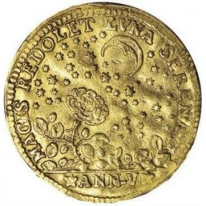 Реверс монеты Венецианская республика, 1 озелла, 1704