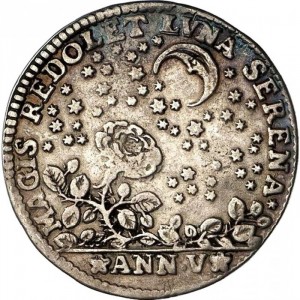 Реверс монеты Венецианская республика, 1 озелла, 1704