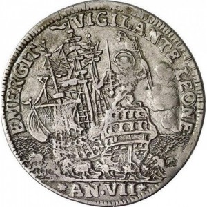 Реверс монеты Венецианская республика, 1 озелла, 1706