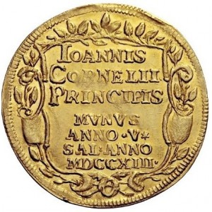 Реверс монеты Венецианская республика, 1 озелла, 1713