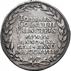 Реверс монеты Венецианская республика, 1 озелла, 1717