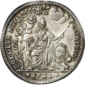 Реверс монеты Венецианская республика, 1 озелла, 1722