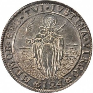 Реверс монеты Венецианская республика, 1 дукатон, 1694